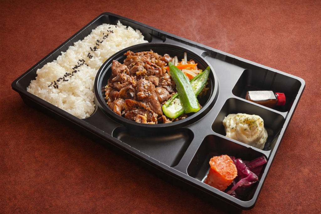 【温まる容器】小倉牛安愚楽焼肉弁当